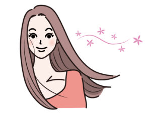 さわやかな女性のイラスト