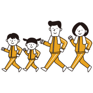 運動する人のイラスト