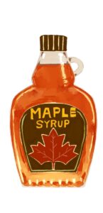 メープルシロップのイラスト