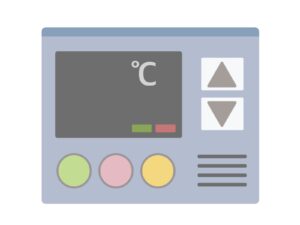 給湯器のリモコンのイラスト