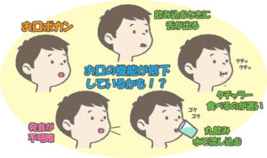 お口ポカン